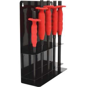 KS เครื่องมือ-ชุดเจาะ156.0020พินพร้อมที่จับป้องกันมือ, เพลากลม (5ชิ้น), 6-14มม.-ค้อนและสิ่ว4042146156353 - Product Image 3