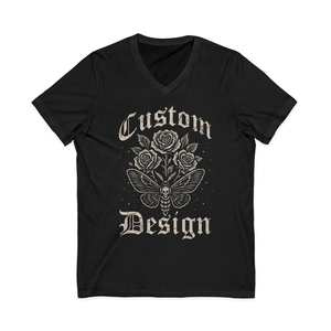 TNOS Maglietta Leggera Personalizzata con Scollo a V per Uomo, 100% Poliestere, Stampa a Sublimazione, T-Shirt Gotica con Grafica, Abbigliamento Rock, Regalo - Product Image 1