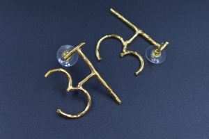 <b>Top</b> Selling High Quality Hindi Words Gold Plated Earing Jewelry <b>for</b> <b>Women</b> and Girls - Product Image 3
