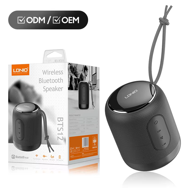 LDNIO BTS12 Mini Portable Bt Speaker Wireless Surround Sound TF Card Wireless Speaker With Rope Customizable