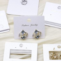 Cartes d'emballage en papier pour bijoux, présentoirs d'accessoires en carton, jolies et personnalisées avec logo