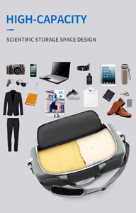 กระเป๋าเดินทางแบบถือสะพายขนาดใหญ่ กันน้ำ น้ำหนักเบา ใส่รองเท้าได้ เป็นมิตรกับสิ่งแวดล้อม เหมาะสำหรับเดินทางช่วงสุดสัปดาห์ สำหรับทุกเพศ พร้อมโลโก้สั่งทำได้ - Product Image 3