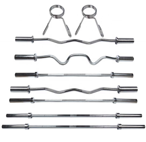 सपा कस्टम लोगो उच्च गुणवत्ता शरीर सौष्ठव प्रशिक्षण जिम घुमावदार सलाखों भारोत्तोलन लोहे का दंड कर्ल बार - Product Image 4