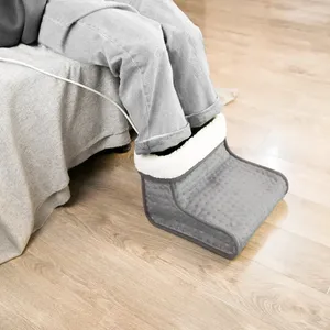 Heated Soft Comfortable Warmer Electric Foot Warmer with 4 Heat Settings and 90mins Auto Timer Heated Fuzzy Foot Warmer