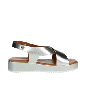 Ariel sandali 199 estivi con soletta in PVC leggera chiusura con lacci Anti-scivoloso stampa Color argento alla moda - Product Image 4
