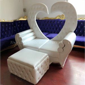 SF210511-34 Lucky goods Bequemer Schnitt Weicher Moderner Stil Mit Leder knöpfen Herzförmiger Sofas tuhl Für Hochzeit - Product Image 2