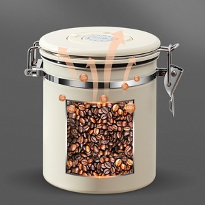 Recipientes Herméticos para Almacenamiento de Alimentos Kingze, Tarro de <span class=keywords><strong>Acero</strong></span> Inoxidable con Sellado al Vacío para Té, Café y Azúcar, 1.5L 1.8L 2.8L, Recipiente para Café - Product Image 4