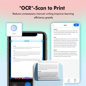 Rollo de Papel Térmico Adhesivo para Mini Impresora, Personalizado, Portátil, para el Hogar o Estudiantes, con Manual en Portugués - Product Image 6