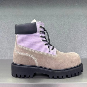 Botas de Trabajo de Cuero de Último Modelo 2026, Botas de Desierto Color Caramelo para Hombre, Botas de Tobillo Estilo Martin para Mujer - Product Image 6