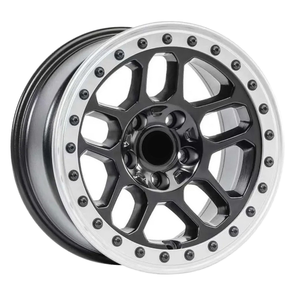 Rines Deportivos de Aluminio Forjado de 17 Pulgadas 4x4, Nuevos, PCD de 114.3 mm, Beadlock Funcional, Cóncavos Negros - Product Image 1
