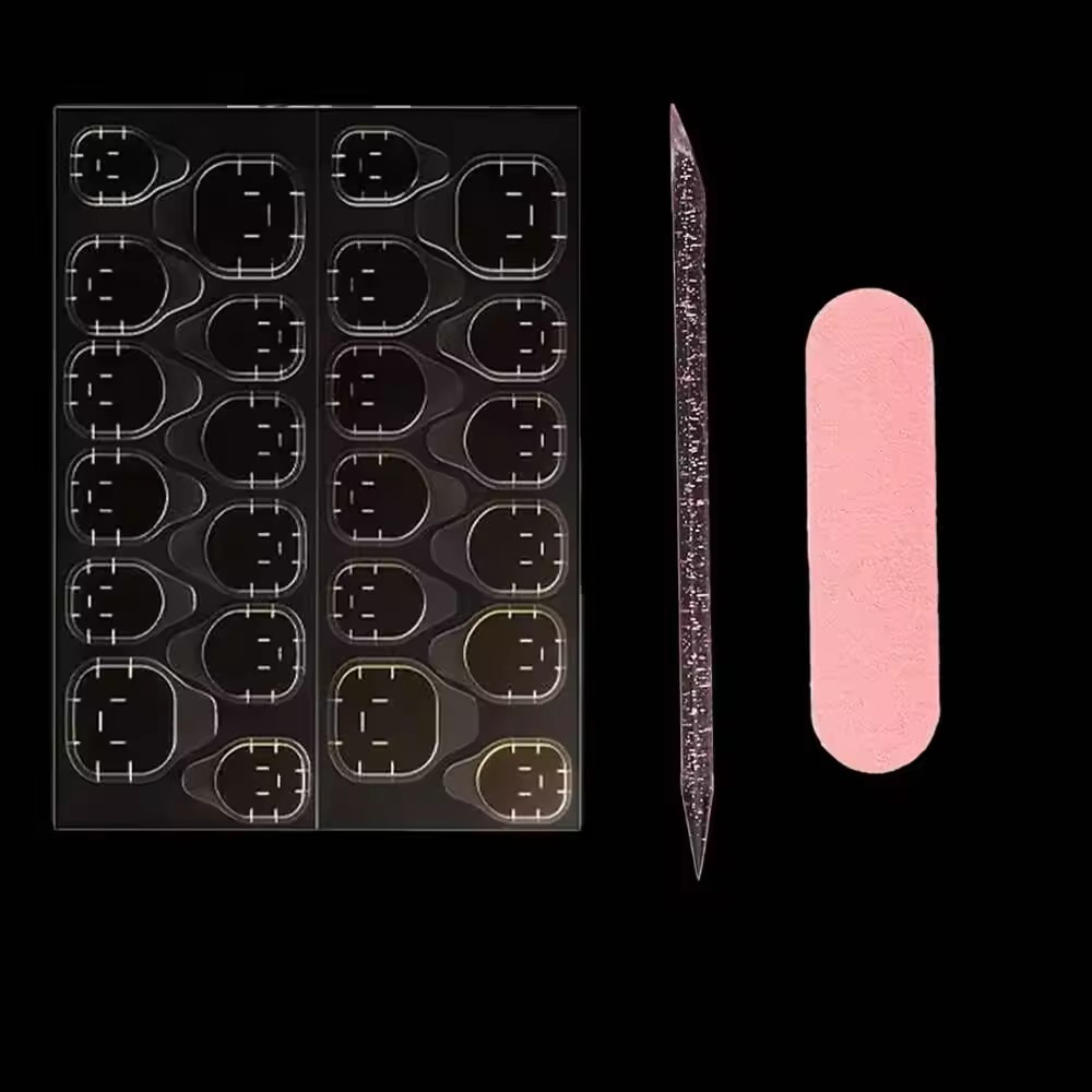 Kit de préparation des ongles 3 pièces pour faux ongles à coller 01