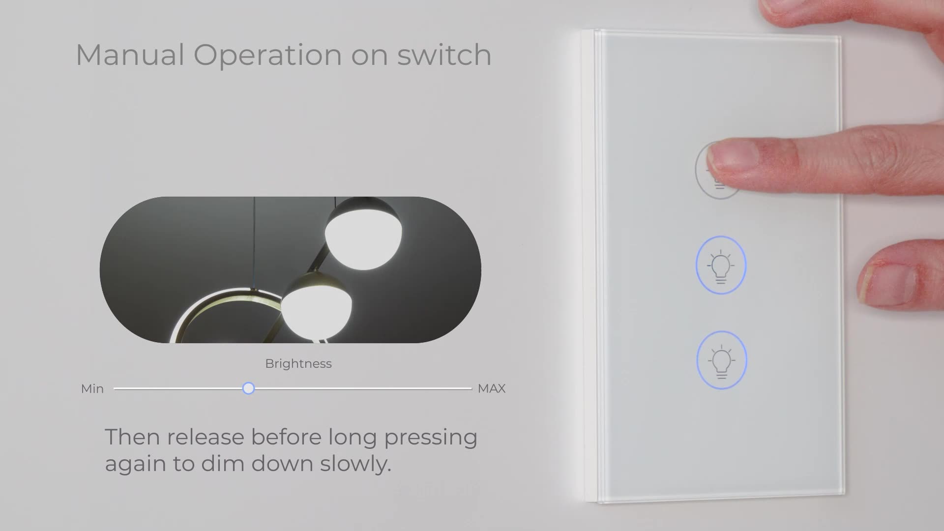 GRSICO 2022 zigbee TUYA US smart dimmer glass touch switch with amazon alexa and google home  wifi remote app control