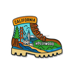 2025 plus récent émail doux métal USA noms d'état aimant de réfrigérateur californie Maine Utah Seattle touristique Souvenir aimants de réfrigérateur - Product Image 1