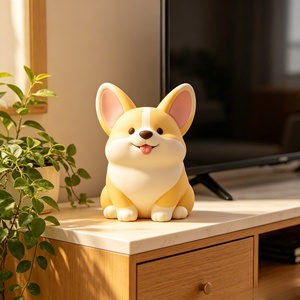 Sculptures de <span class=keywords><strong>Corgi</strong></span> mignonnes personnalisables BZY, disponibles en versions extérieures ou de table, pour statues décoratives en résine - Product Image 6