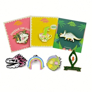 Alfileres de Metal esmaltados personalizables de estilo de imitación antiguo, venta al por mayor, logotipo personalizado, insignias de sombrero con nombre para ropa - Product Image 5