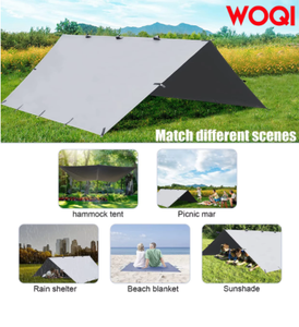 Woqi เต็นท์น้ำหนักเบาสำหรับตั้งแคมป์ผ้าใบกันฝนสีสันสดใสเต็นท์กันน้ำ3000 + วัสดุกันแดด - Product Image 6