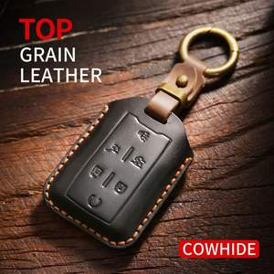 เคสกุญแจรถเหมาะสำหรับรถกระบะ GMC, ฝาครอบป้องกันหนังแท้สไตล์วินเทจ, พวงกุญแจดีไซน์สร้างสรรค์ - Product Image 2