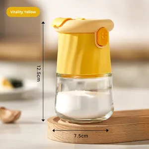 Pot d'assaisonnement de cuisine multifonctionnel Carré Contrôle du sel Bouteille de mesure Ménage Pot de sel MSG - Product Image 6