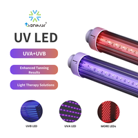 Panneau de bronzage et de photothérapie LED UV à spectre complet de qualité médicale UVA UVB 311 310 660nm