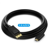 Adaptateur audio-vidéo coaxial à paire torsadée 4K 30Hz - Compatible avec le câble DP pour moniteur d'ordinateur, téléviseur HD, projecteur, ordinateur portable