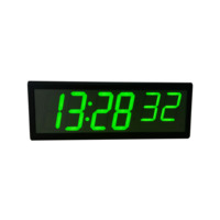 Reloj digital LED NTP para Hospital, doble cara, 4 "x 6 dígitos, alimentación a través de Ethernet, reinicio automático DST