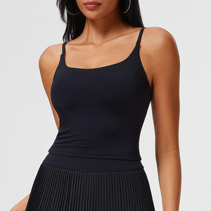 Femmes XL Sexy Spaghetti Strap Sport Soutien-Gorge Moyen Yoga Gilet En Forme De U Dos Nu Fitness Long Soutien-Gorge Imprimer Antichoc Fixe Coupe - Product Image 5