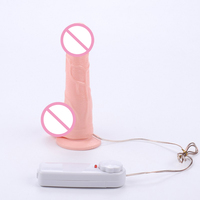 Günstiger Preis Frauen Sexspielzeug Realistischer Dildo Mit Starkem Saugnapf Fernbedienung Vibrierender Dong Penis