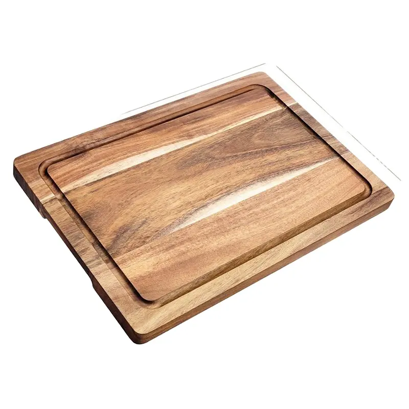 أدوات مطبخ مستطيلة من الخيزران قطعة واحدة طبيعية أكاسيا ومنتجات خشبية مخصصة