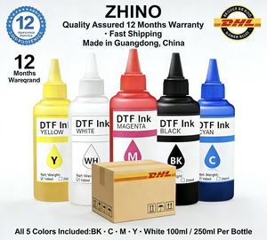 Inchiostro DTF da 100ml per <span class=keywords><strong>Epson</strong></span>, Stampato su Pellicola DTF per Stampanti <span class=keywords><strong>Epson</strong></span> 1800 L1800 XP600 - Product Image 1