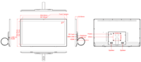 Tablet PC Android AT27 de 27 Pulgadas, Todo en Uno, Táctil, para Señalización Digital, Reproductor de Publicidad, Montaje en Pared para Uso Industrial