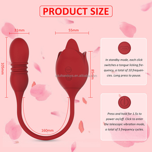 3 in 1 rosa lingua Vibrador rosa giocattoli del sesso vibratore di spinta Dildo donne vibratore Juguetes Sexuales - Product Image 6