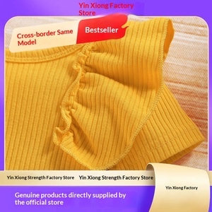 Top alla moda per bambina in velluto a coste lavorato all'uncinetto con motivo girasole e pelliccia di coniglio, per <span class=keywords><strong>Capodanno</strong></span> e estate - Luoyi - Product Image 4