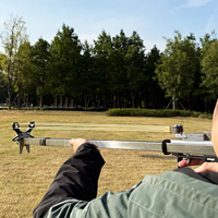 Slingshot tactique avec plusieurs bandes élastiques en acier inoxydable, catapulte de chasse pour la pratique du tir sur cible