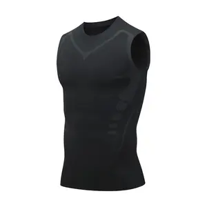 New Version Men's Tank Top Comfortable and Breathable Ice-Silk Fabric Shaping Design to Build Perfect Body