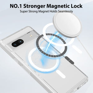 Coque de téléphone transparente transparente antichoc couverture mobile magnétique de haute qualité coque de téléphone portable en acrylique pour Google <span class=keywords><strong>Pixel</strong></span> 7A - Product Image 5