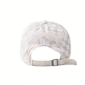 หมวกเบสบอลคลาสสิกแบบขายส่ง ลายสก็อตสดใส หมวกเบสบอลแบบดั้งเดิม ปีกหมวกแบบซาติน  ใส่ได้ทุกฤดู หมวกเบสบอลแบบเรียบ - Product Image 5