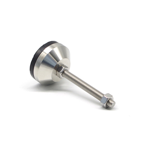 Fabricante 60p-m10*80 con SS304 + almohadilla antivibración de nailon Pies de montaje de nivelación para perfil/máquina de aluminio con ranura en T #7686 - Product Image 4