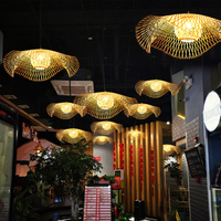 Lustre suspendu en bois de luxe personnalisé pour salon, salle à manger, restaurant