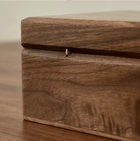 Caja Organizadora de Joyas de Madera de Nogal con Cerradura, Hecha a Mano, para Guardar Recuerdos, Fotos, Anillos, Regalo de Boda
