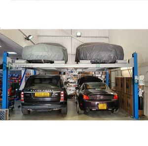 Dört sonrası araç 4000kg hidrolik araba asansör garaj ekipmanları dört silindir otomatik asansör - Product Image 5