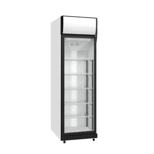 Refrigerador/geladeira vertical para bebidas frias, porta de vidro vertical para supermercado, grande capacidade