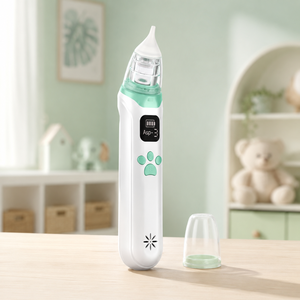 Aspirateur nasal électrique pour bébé personnalisé, nettoyeur de nez, pièces lavables, sans BPA, sans latex, pour les enfants de 0 à 12 ans, étiquette privée - Product Image 1