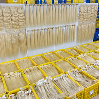 Fornitore all'ingrosso di extension di capelli umani vergini grezzi indiani e vietnamiti, non trattati, di grado 12A, con cuticole allineate al 100%