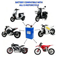 Batterie lithium-ion rechargeable de qualité A+ avec protection BMS durable, 72V 20Ah, pack de batteries pour moto électrique