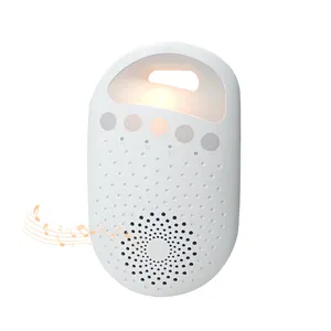 Dispositivo de ayuda para dormir portátil con luz LED con vibración, terapia de sueño para bebés adultos, ruido blanco, máquina de chupete con sonido para dormir para bebés