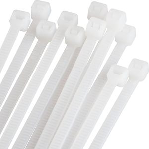 Fascette in poliammide 7,2 x 350 mm (20 pezzi) in bianco, ideali per il fissaggio e l'organizzazione di cavi e oggetti in casa - Product Image 2