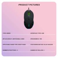 Logitech G502 Hero Mini souris de jeu filaire rétroéclairée RVB pour l'orientation de la main droite Produit original pour PC Ventes entières