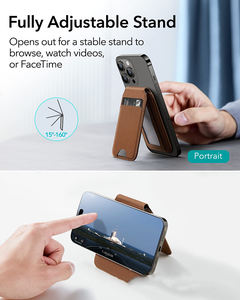 Minibook Magnetische Handyhülle, Multifunktionales Portemonnaie aus PU-Leder mit Kreditkartenhalter, RFID-Aluminium-Ausweishalter, Kartenetui - Product Image 5