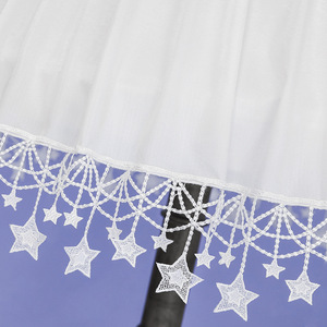 Falda <span class=keywords><strong>de</strong></span> tul Lolita ajustable con diseño <span class=keywords><strong>de</strong></span> estrella <span class=keywords><strong>de</strong></span> mar, ideal para el día a día, estilo Summer Dream Weaving Garden, con motivos florales. - Product Image 5