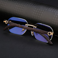 Nouvelles Lunettes de Soleil Rétro Classiques Populaires pour Hommes MK-ZX3050 – Monture Rectangulaire en PC, Métal et Bois, Sans Monture, Vente en Gros